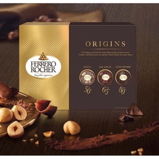 預購(8/8在台寄出) FERRERO費列羅金莎 ORIGINS 三種巧克力朗莎-15顆禮盒（限定版）《港仔雜貨店》